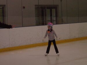 3 year old Jewell on the ice