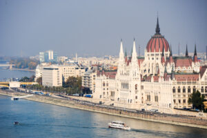 View of the Hungarian Parliament Building from the Castle Hill s